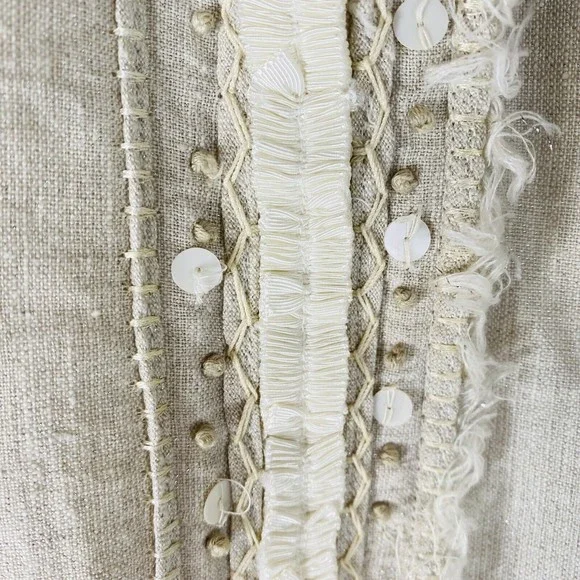 Chico’s Size 3 / XL Linen Blend Jacket - Picture 7 of 11